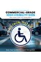 2 Pack Self Adhesive Disabled Handicap Sticker, Decal Sign for Car Body Window Bumper 15cm Round - 3