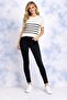 Striped Short Sleeve Thin Knitted Blouse - 2