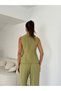 Women's Vest and Trouser Set with Epaulettes - 6