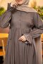 Ankanoor Side Tie Half Pat Denim Dress 145cm Anka265145 - 5