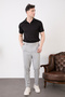 Men's Double Button Pleated Lycra Fabric Pants