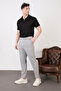 Men's Double Button Pleated Lycra Fabric Pants - 3