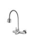 Wall-mounted stainless steel kitchen sink with rotating faucet - 5