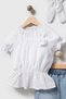 Summer Blouse, Denim Shorts, Hair Clip Accessories 2-Piece Girls' Set - 3