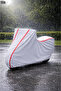 Red Biblaced Gray Motorcycle Cover (4 Seasons)-Waterproof - 5