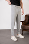 Men's Double Button Pleated Lycra Fabric Pants - 4