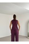 Women's Vest and Trouser Set with Epaulettes - 5