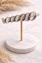 Women's Stainless Steel Hoop Earrings - Set of 6 Different Size Combination Earrings - 4
