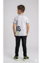 Boy's White Color Polo Collar T-Shirt 9/13 Years - 3
