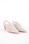 Clover Women's Pointed Toe Gold Buckle Detailed Heeled Shoes B4517 - 3
