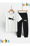 Cheetah Animal Print T-Shirt Sweatpants (with Pocket) Kids' Top and Bottom Set