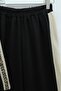 Patterned Stripe Half-Zip Combed Cotton Suit - Black - 3