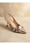 Genuine Leather Evening Dress Women's Shoes - 3