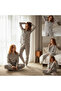 Young Girl's Cotton Collared Buttoned Pocketed Gift Light Brown Color Bottom Top Pajama Set Al501 V1 Bb24 - 7
