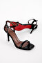 Special Women's Blunt Toe Single Strap Ankle Strap Heeled Shoes B4507 - 2