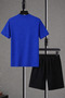 Men's Bottom-Top Shorts-T-Shirt 2-Piece Set - 4
