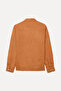 Men's Brown Slim Fit Long Sleeve Linen Shirt - 5