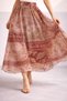 High Waist Bohemian Shawl Patterned Midi Skirt – Flowy Fabric, Elastic Waist, Premium Casual & Stylish Combination - 2