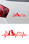 Cat Dog Friendship Sticker - Pet Love Auto Sticker - Car Laptop Sticker Decal 20X6Cm