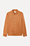 Men's Brown Slim Fit Long Sleeve Linen Shirt - 4
