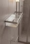 Stainless Steel Satine Inox Adhesive Mounting Bathroom Shelf - Toilet Paper Holder Set - 2