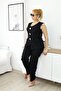 Large Size Stylish Set with Gold Accessories and Ornamental Pockets - 7
