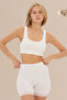 Lace Women's Shorts White Color - 4