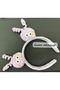 Plush Furry Crown with Moving Antenna and Ears, Funny Children's Crown with Pompom, Lilac Purple - 3