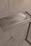 Stainless Steel Satine Inox Adhesive Mounting Bathroom Shelf - Toilet Paper Holder Set - 4