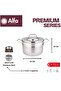 PREMIUM CASSEROLE 16cm Stainless Steel | 18/10 | Triplex Capsule | Induction | MADE IN TURKIYE - 2