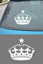 Starry Crown Car Sticker - Car Window Sticker - Crown Sticker with Star Detail 15X13Cm - 4
