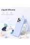 Shockproof Anti-Scratch Baby Blue iPhone 16 Pro Max Case - Liquid Silicone & TPU - 3