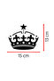 Starry Crown Car Sticker - Car Window Sticker - Crown Sticker with Star Detail 15X13Cm - 3
