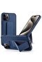TPU Rubber Silicone Hand Grip Protective Phone Case Cover For Apple iPhone 15 Pro Max Navy Blue