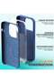 iPhone 14 Pro 6.1-Inch Navy Blue Liquid Silicone Case – Scratch-Resistant & Shockproof - 3