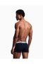 Men's Flexible Cotton Logo Detailed Elastic Waistband Triple Pack Blue Boxer Em000259 Af18886-Mb396 - 3