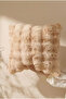 2-Pack Bubble Rabbit Fur Fabric Pillow Ultra Soft Plush Decorative Pillow Cushion Cover (43X43) - 5