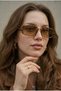 Women's Velvet Petal Sunglasses Uv400 Leopard - Brown - 2