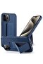 TPU Rubber Silicone Hand Grip Protective Phone Case Cover For Apple iPhone 15 Pro Navy Blue