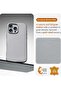 Sophisticated Gladius Grey Leather iPhone 16 Pro Max Case – Softens with Use, MagSafe Compatible - 3