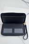 La'Graccio Paris Women's Guas Large Size Portfolio Handy Wallet Navy Blue - 3
