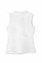 White Belted Wrap Vest with Lining Inside Alc-X15468 - 7