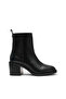 Slender Solid Black Boots