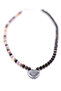 Tourmaline Stone Obsidian Stone Hematite Stone Natural Stone Design Necklace 6 mm - 5