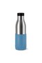 Stainless Steel Double Wall Vacuum Drinking Bottle Bludrop Steel Blue 500ml - 8