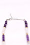 Lepidolite Stone Moonstone Amethyst Stone Hematite Selenite Shungite Stone Natural Stone Design Necklace 6 mm - 6