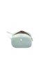Polyurethane Crossbody Bag, Mint/White - 8