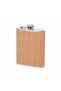 Faux Leather Covered Stainless Steel Flask Cup & Opener Set 8 oz 240 ml Camping Pocket Flask - 6