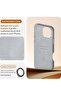 Classic European Leather Phone Case for iPhone 16 Pro – Gladius/Grey, Smoothens & Softens Over Time, - 6