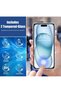 iPhone 15 Case and Screen Protector Kit - 2-Pack Tempered Glass with Soft TPU Shock-Absorption - 2